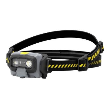 Ledlenser HF6R Work - LED galvas lukturis ar regulējamu spilgtumu, uzlādējams, 2000 mAh, IP68, 800 lm, 60 h, melns
