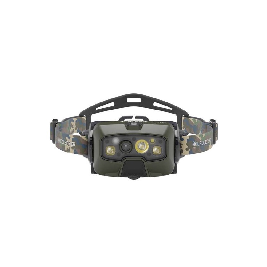 Ledlenser HF8R Core RGB - LED dimmējama uzlādējamā galvas lampa, 3700 mAh, IP68, 1600 lm, 90 h, zaļa