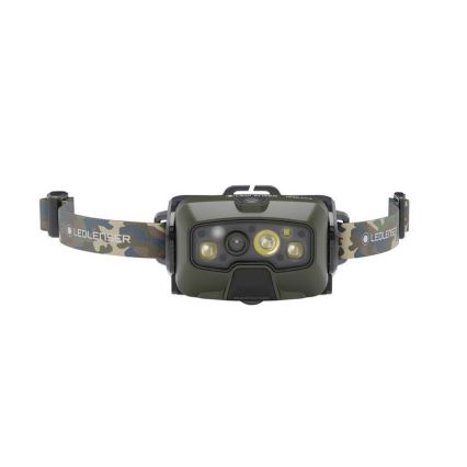 Ledlenser HF8R Core RGB - LED dimmējama uzlādējamā galvas lampa, 3700 mAh, IP68, 1600 lm, 90 h, zaļa