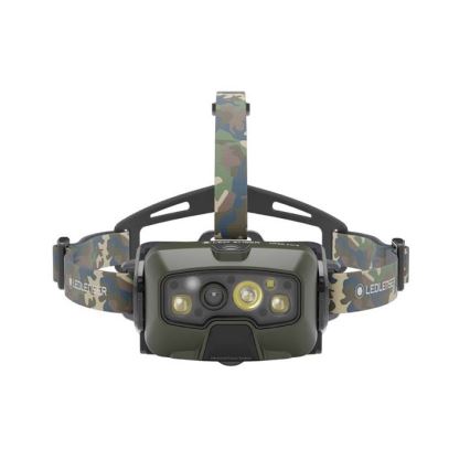 Ledlenser HF8R Core RGB - LED dimmējama uzlādējamā galvas lampa, 3700 mAh, IP68, 1600 lm, 90 h, zaļa