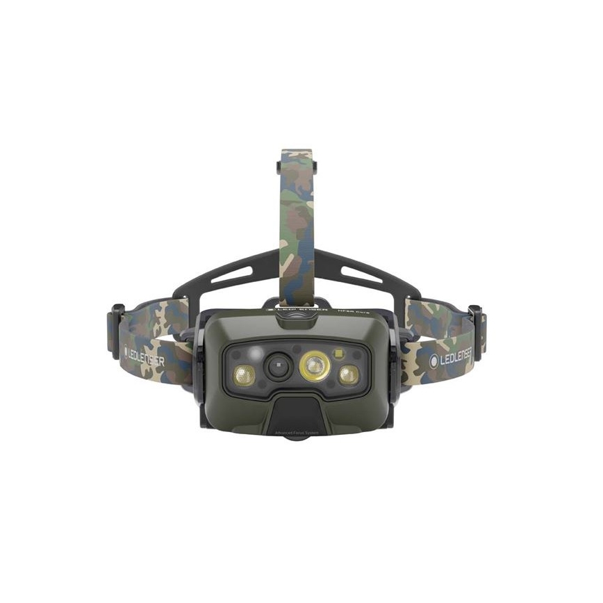 Ledlenser HF8R Core RGB - LED dimmējama uzlādējamā galvas lampa, 3700 mAh, IP68, 1600 lm, 90 h, zaļa