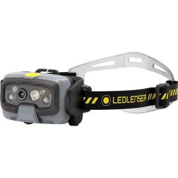 Ledlenser HF8R Work - LED uzlādējams galvas lukturis ar regulējamu spilgtumu, 3700 mAh, IP68, 1600 lm, līdz 90 h, melns