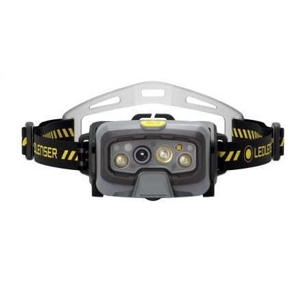 Ledlenser HF8R Work - LED uzlādējams galvas lukturis ar regulējamu spilgtumu, 3700 mAh, IP68, 1600 lm, līdz 90 h, melns