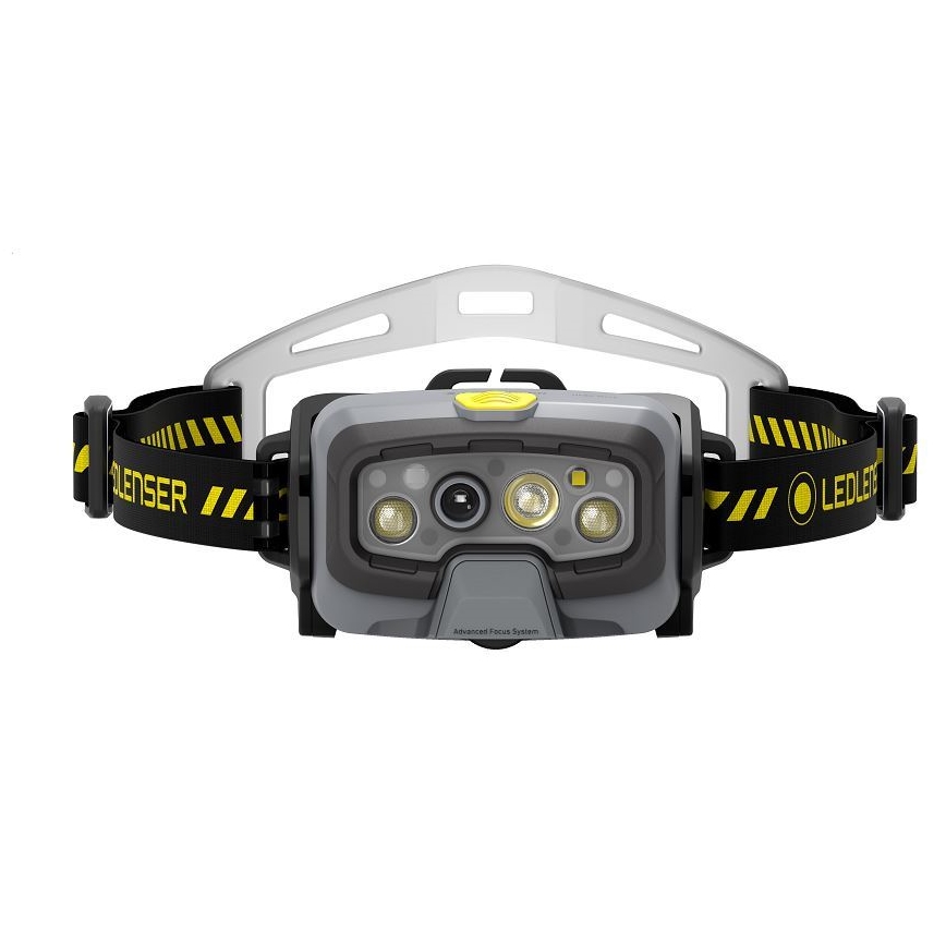 Ledlenser HF8R Work - LED uzlādējams galvas lukturis ar regulējamu spilgtumu, 3700 mAh, IP68, 1600 lm, līdz 90 h, melns