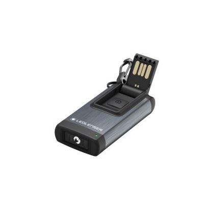 Ledlenser K4R GRAY - uzlādējams kabatas LED lukturītis ar regulējamu spilgtumu, 180 mAh, IP2X, 120 lm