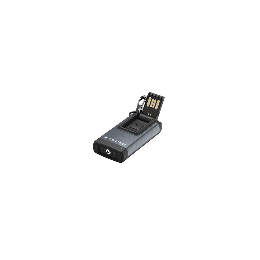 Ledlenser K4R GRAY - uzlādējams kabatas LED lukturītis ar regulējamu spilgtumu, 180 mAh, IP2X, 120 lm