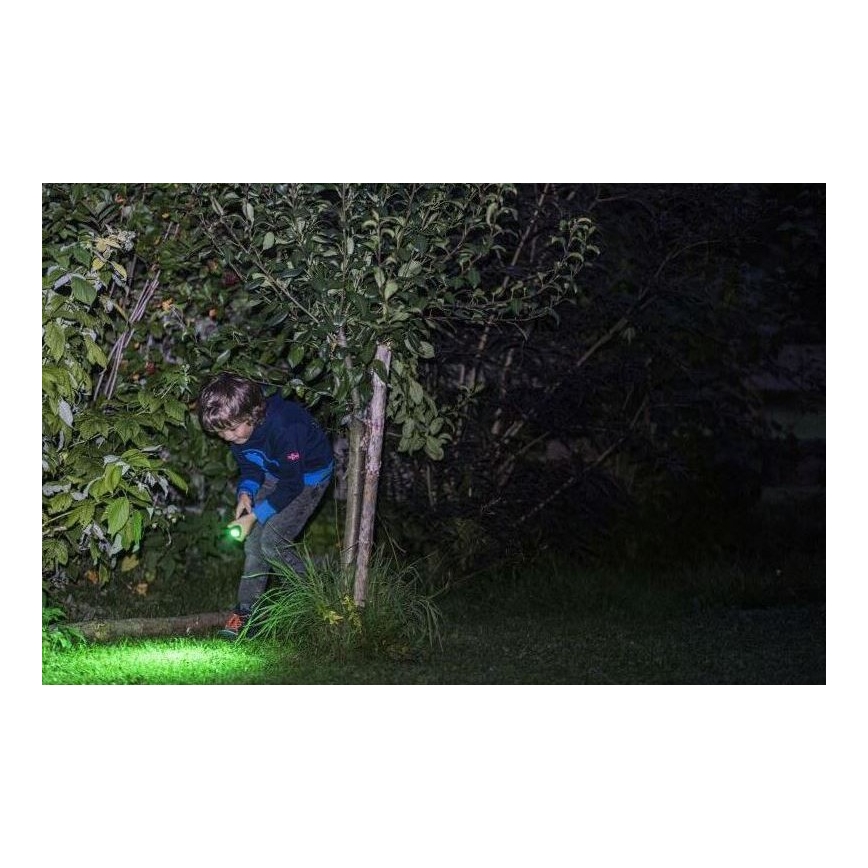 Ledlenser KIDBEAM4 DINO - regulējams bērnu LED lukturītis LED/2xAAA IP44 zaļš