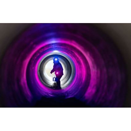 Ledlenser KIDBEAM4 RAINBOW - regulējams LED bērnu lukturītis, 2x AAA, IP44, violets