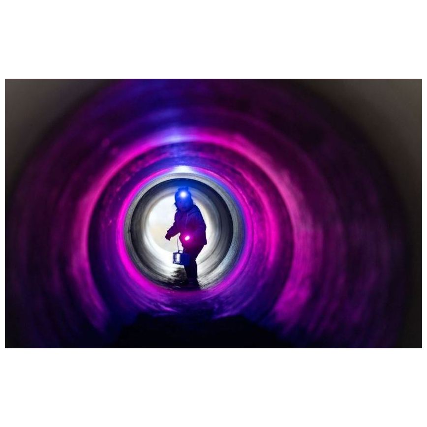 Ledlenser KIDBEAM4 RAINBOW - regulējams LED bērnu lukturītis, 2x AAA, IP44, violets