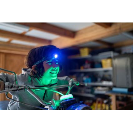 Ledlenser KIDCAMP6 DINO - pārnēsājama LED lampa ar regulējamu spilgtumu, LED/3xAAA, IP44, zaļa