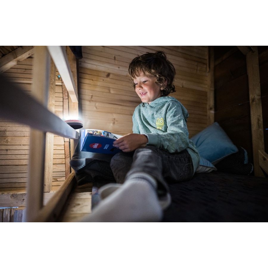 Ledlenser KIDCAMP6 DINO - pārnēsājama LED lampa ar regulējamu spilgtumu, LED/3xAAA, IP44, zaļa