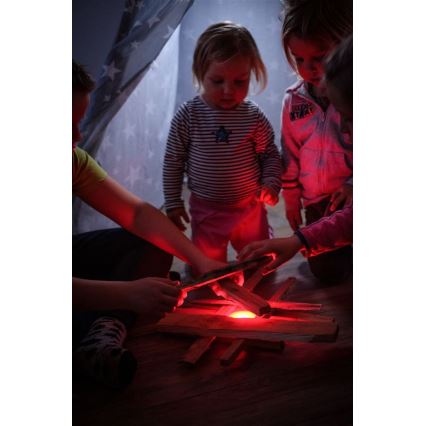 Ledlenser KIDCAMP6 DINO - pārnēsājama LED lampa ar regulējamu spilgtumu, LED/3xAAA, IP44, zaļa