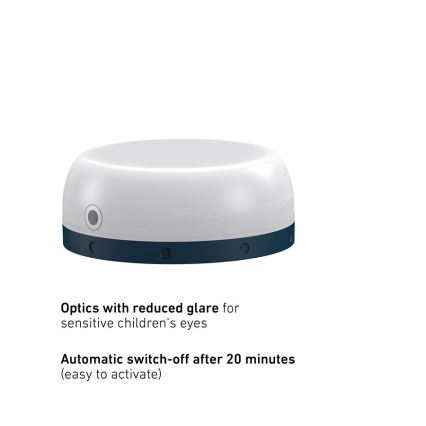 Ledlenser KIDCAMP6 DINO - pārnēsājama LED lampa ar regulējamu spilgtumu, LED/3xAAA, IP44, zaļa