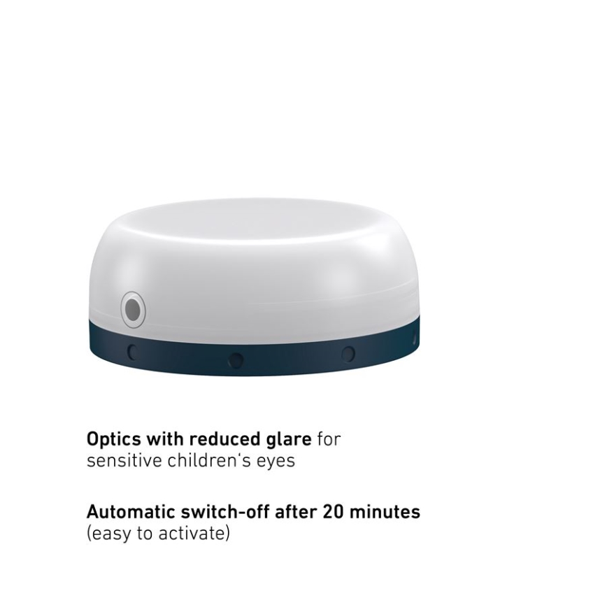 Ledlenser KIDCAMP6 DINO - pārnēsājama LED lampa ar regulējamu spilgtumu, LED/3xAAA, IP44, zaļa