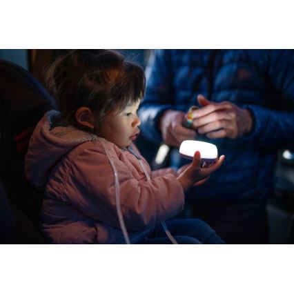 Ledlenser KIDCAMP6 RAINBOW - pārnēsājama LED lampa ar regulējamu spilgtumu LED/3xAAA IP44 zila
