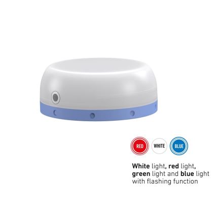 Ledlenser KIDCAMP6 RAINBOW - pārnēsājama LED lampa ar regulējamu spilgtumu LED/3xAAA IP44 zila