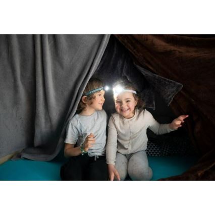 Ledlenser KIDLED2 RAINBOW - regulējama LED bērnu galvas lampa, LED/1xAAA, IPX4, 40 lm, 20 h, violeta