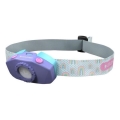 Ledlenser KIDLED2 RAINBOW - regulējama LED bērnu galvas lampa, LED/1xAAA, IPX4, 40 lm, 20 h, violeta