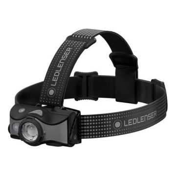 Ledlenser MH7 - regulējams, uzlādējams LED galvas lukturis LED/1550 mAh IP54 600 lm 40 h melns/pelēks