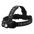 Ledlenser MH8 - LED ar regulējamu spilgtumu uzlādājamais galvas lukturis LED/2xAA/1550 mAh IP54 600 lm 60 h melns