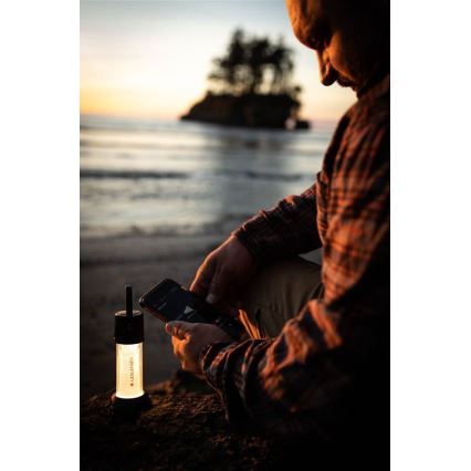 Ledlenser ML6 CONNECT WARM LIGHT - uzlādējams LED lukturis ar regulējamu spilgtumu, 3000 mAh, IP66, 750 lm + tālvadības pults