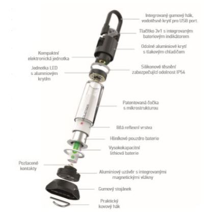 Ledlenser ML6 - uzlādējams LED lukturis ar regulējamu spilgtumu, 3200 mAh, IP54, 750 lm