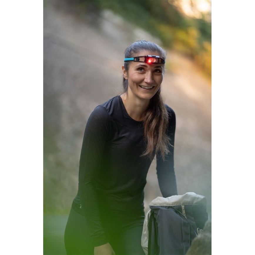 Ledlenser NEO1R - uzlādējamais LED galvas lukturis ar regulējamu spilgtumu, 730 mAh, IP67, 250 lm, 15 h, zils