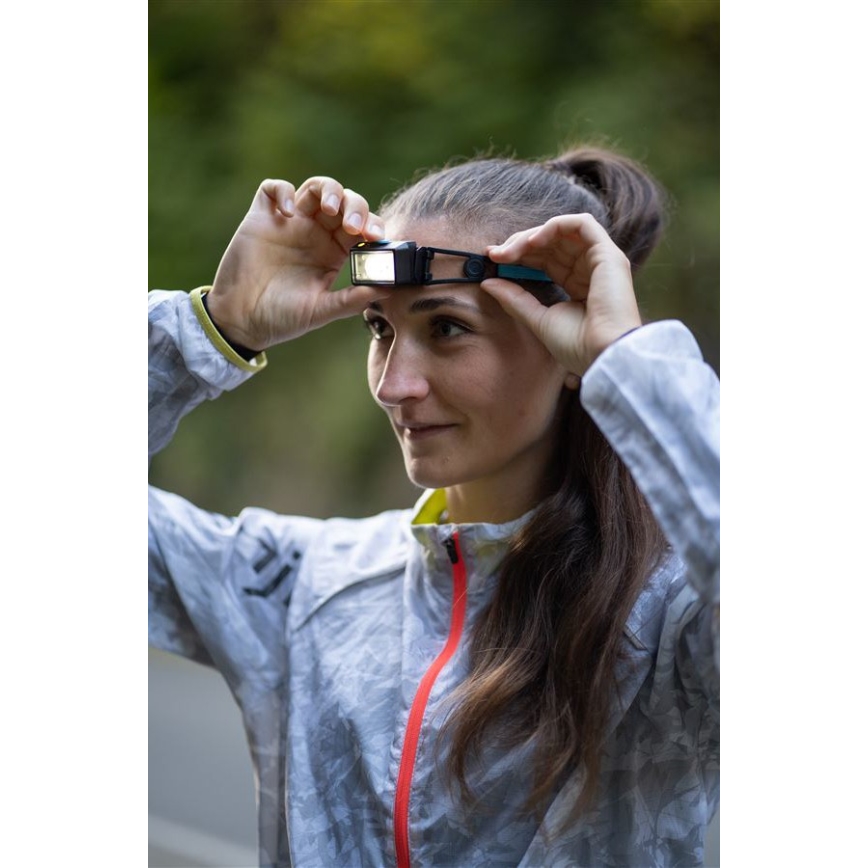 Ledlenser NEO1R - uzlādējamais LED galvas lukturis ar regulējamu spilgtumu, 730 mAh, IP67, 250 lm, 15 h, zils