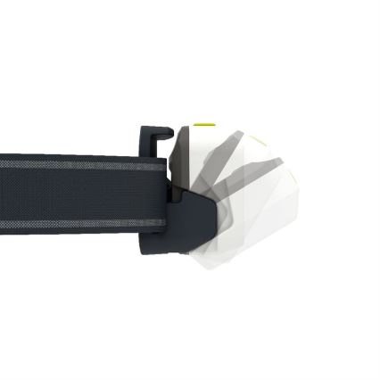 Ledlenser NEO5R - uzlādējamā LED galvas lampa ar regulējamu spilgtumu LED/1800 mAh IP54 600 lm 35 h melna/balta