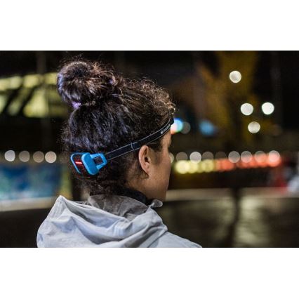 Ledlenser NEO5R - LED ar regulējamu spilgtumu uzlādējamā galvas lampa LED/1800 mAh IP54 600 lm 35 h zila