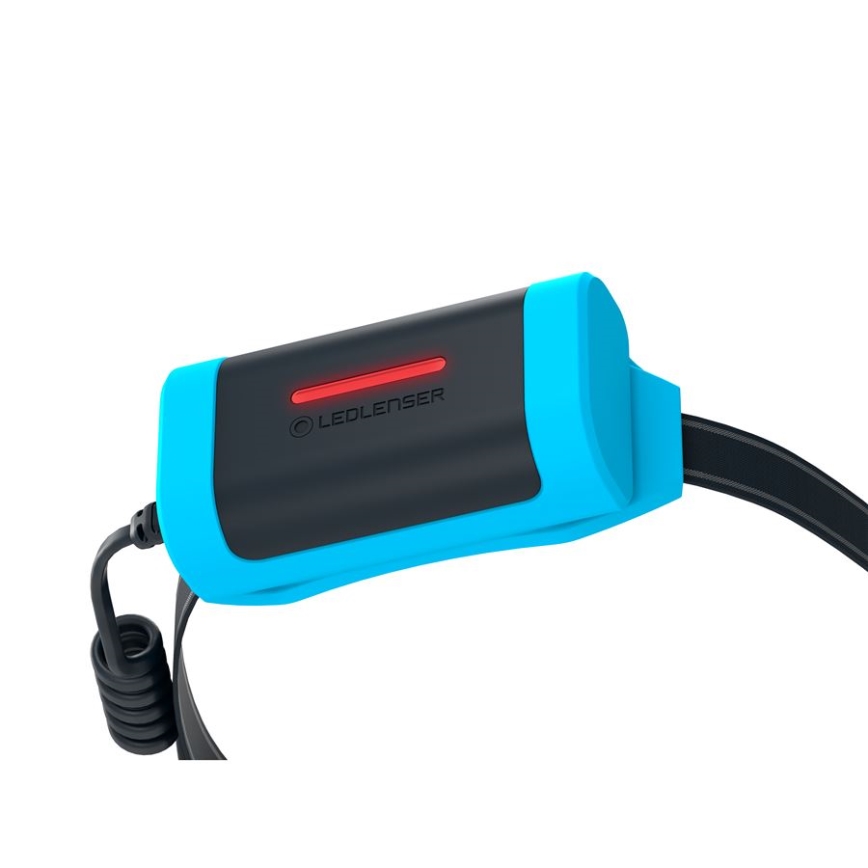 Ledlenser NEO9R - regulējams LED uzlādējamais galvas lukturis LED/5000 mAh IP54 1200 lm 120h melns/zils