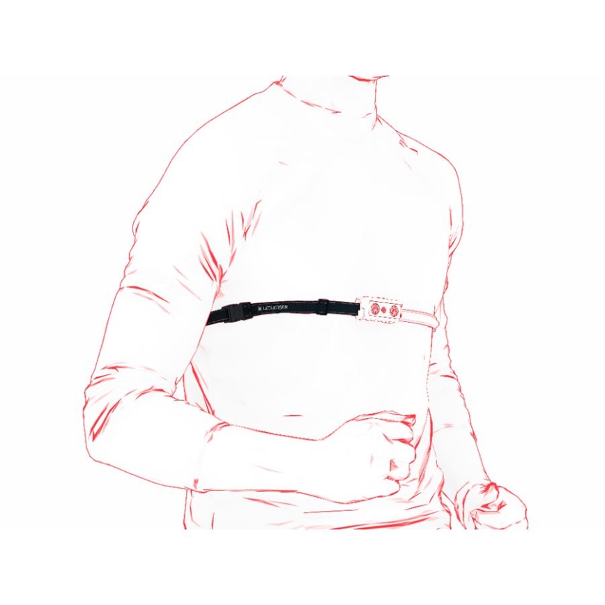 Ledlenser NEO9R - LED uzlādējama galvas lampa ar regulējamu spilgtumu LED/5000 mAh IP54 1200 lm 120 h melna/pelēka