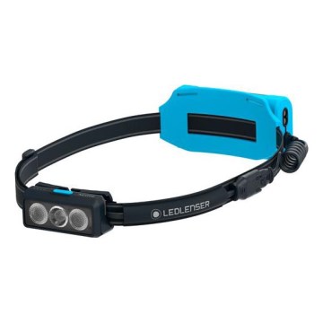 Ledlenser NEO9R - regulējams LED uzlādējamais galvas lukturis LED/5000 mAh IP54 1200 lm 120h melns/zils