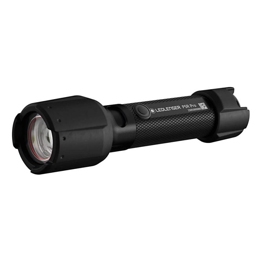 Ledlenser P5R PRO - uzlādējams LED lukturis ar regulējamu spilgtumu, 920 mAh, IP68, 750 lm, 18 h, melns