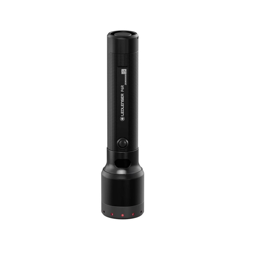 Ledlenser P6R - uzlādējams LED lukturis ar regulējamu spilgtumu LED/3000 mAh IP68 1200 lm 65 h melns