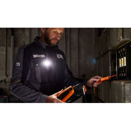 Ledlenser W1R - uzlādējams darba lukturis ar klipu, regulējams spilgtums, LED, 740 mAh, IP54, 220 lm