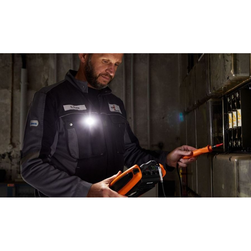 Ledlenser W1R - uzlādējams darba lukturis ar klipu, regulējams spilgtums, LED, 740 mAh, IP54, 220 lm