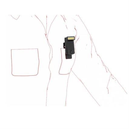 Ledlenser W1R - uzlādējams darba lukturis ar klipu, regulējams spilgtums, LED, 740 mAh, IP54, 220 lm