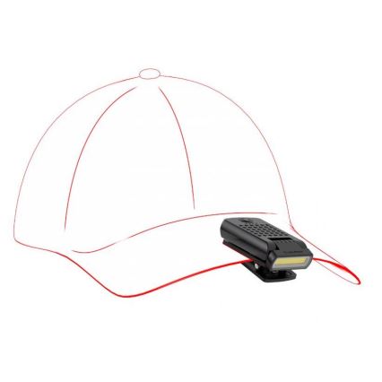 Ledlenser W1R - uzlādējams darba lukturis ar klipu, regulējams spilgtums, LED, 740 mAh, IP54, 220 lm