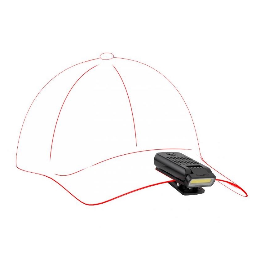 Ledlenser W1R - uzlādējams darba lukturis ar klipu, regulējams spilgtums, LED, 740 mAh, IP54, 220 lm