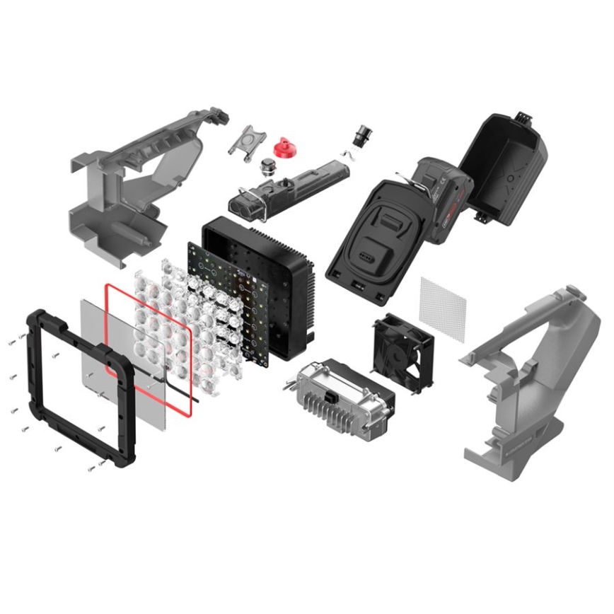 Ledlenser XP30R - LED uzlādējams lukturis ar regulējamu spilgtumu LED/5000 mAh IP54 32000 lm 16 h pelēks