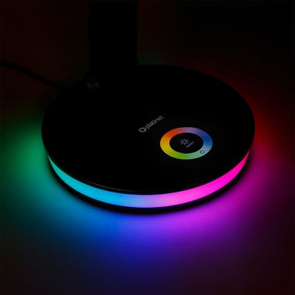 LED RGBW Aptumšojama galda lampa ar ārējā akumulatora funkciju LED/12W/5V 2800-6000K melna