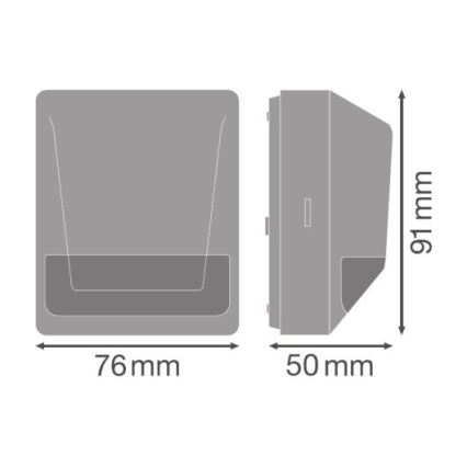 Ledvance - Āra infrasarkanais kustību sensors 230V IP55 antracīta