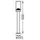 Ledvance - Āra lampa AMBER 1xE27/20W/230V IP44