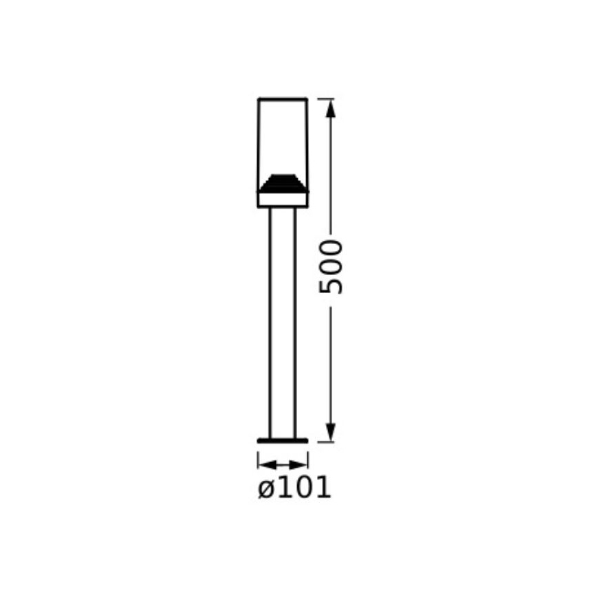 Ledvance - Āra lampa AMBER 1xE27/20W/230V IP44