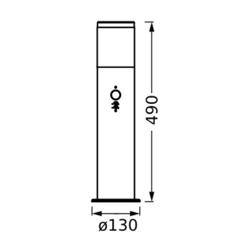 Ledvance - Āra lampa ar sensoru EBRO 1xE27/20W/230V IP44