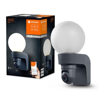 Ledvance - Āra lampa ar sensoru un kamera SMART+ 1xE27/15W/230V IP44 Wi-Fi