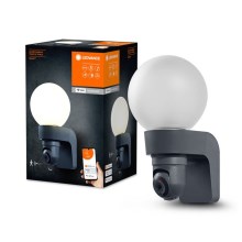 Ledvance - Āra lampa ar sensoru un kameru SMART+ 1xE27/15W/230V IP44 Wi-Fi