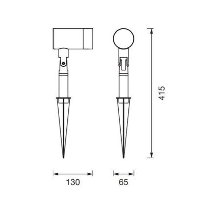 Ledvance - Āra lampa ENDURA CLASSIC 1xGU10/35W/230V IP54