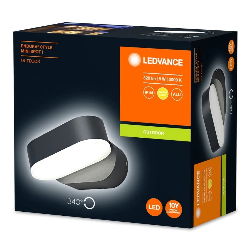 Ledvance - Āra LED sienas gaismeklis ENDURA LED/8W/230V IP44